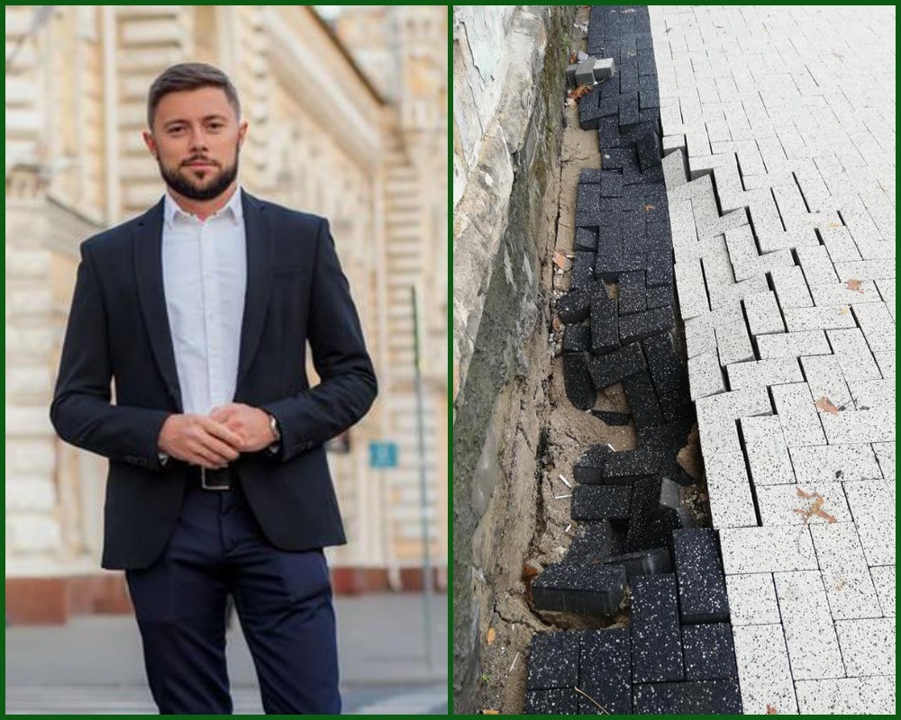 Viceprimar despre pavajul care a cedat după prima ploaie: Ceea ce vedeți în imagini nu este o lucrare terminată